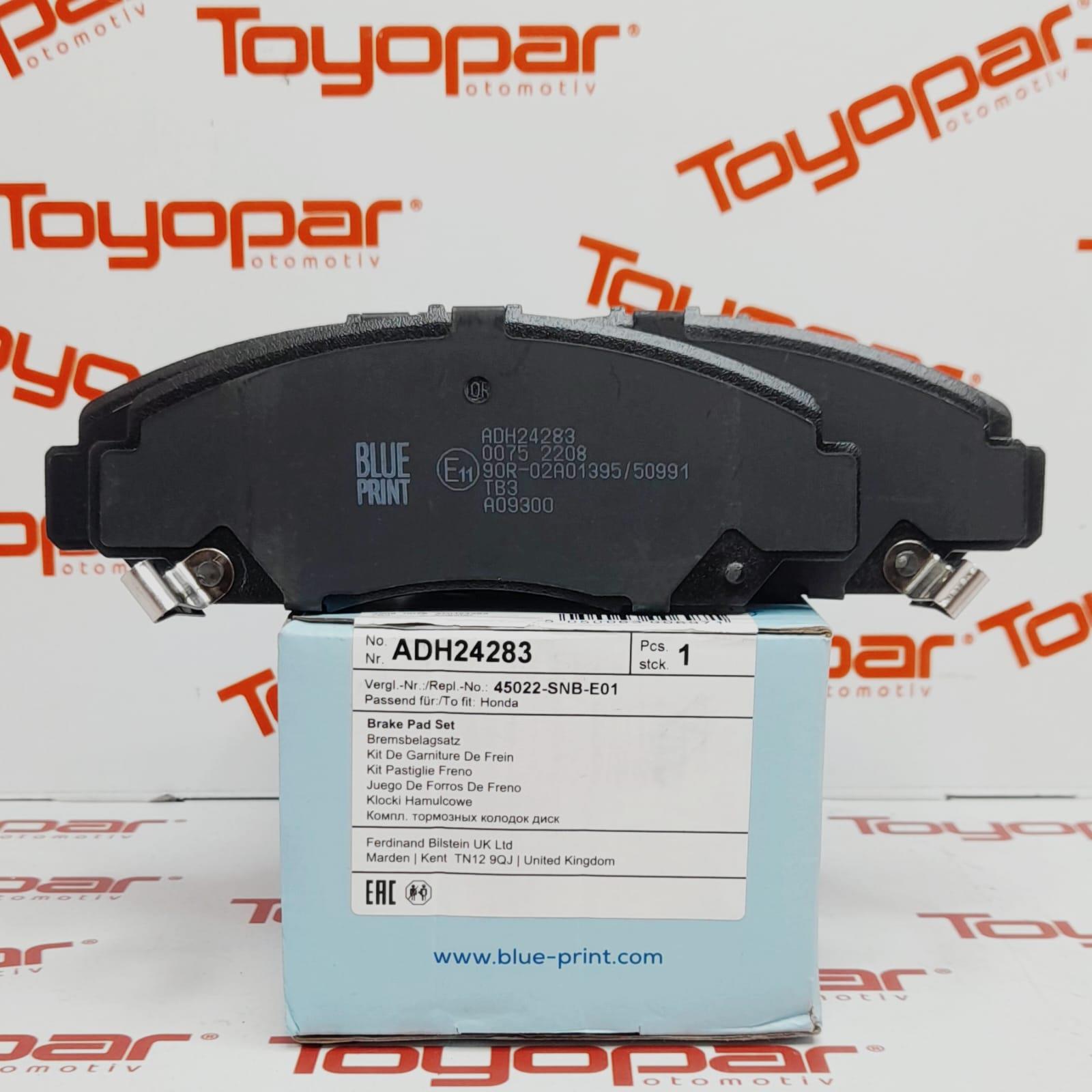 Honda Civic FD6 2007-2015 Ön Fren Balatası BluePrint ADH24283