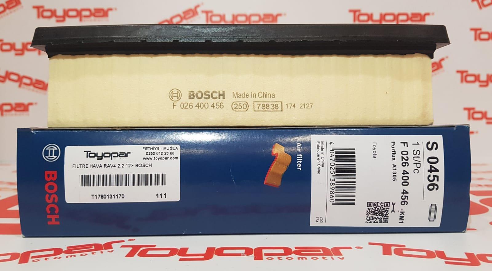 Rav4 2,2 2012- Hava Filtresi ( BOSCH ) F026400456 / 1780131170