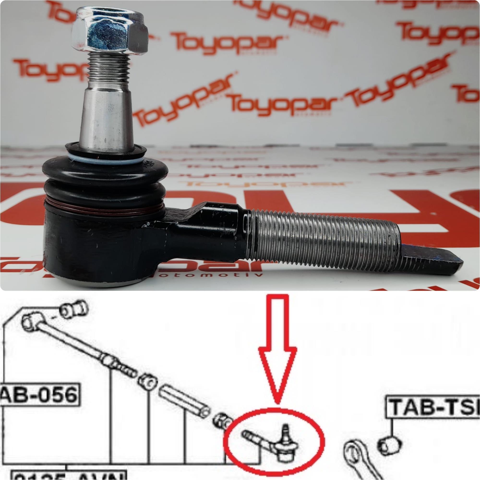Toyota Avensis 1997-2007 Arka Rot Başı Sol 4873005060