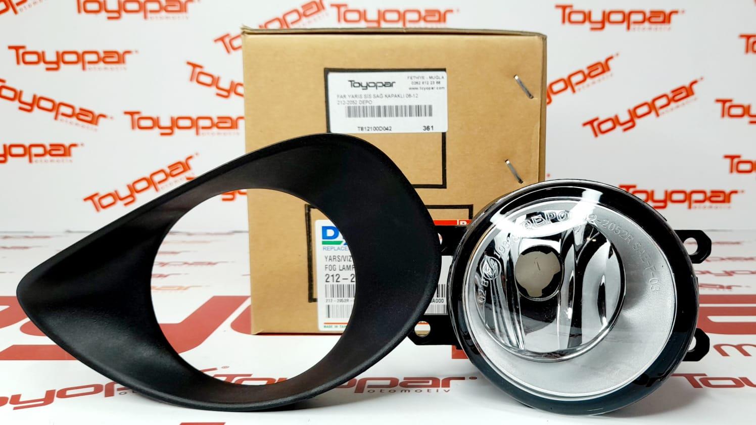 Toyota Yaris 2006-2008 Sağ Sis Farı / Lambası KAPAKLI - DEPO