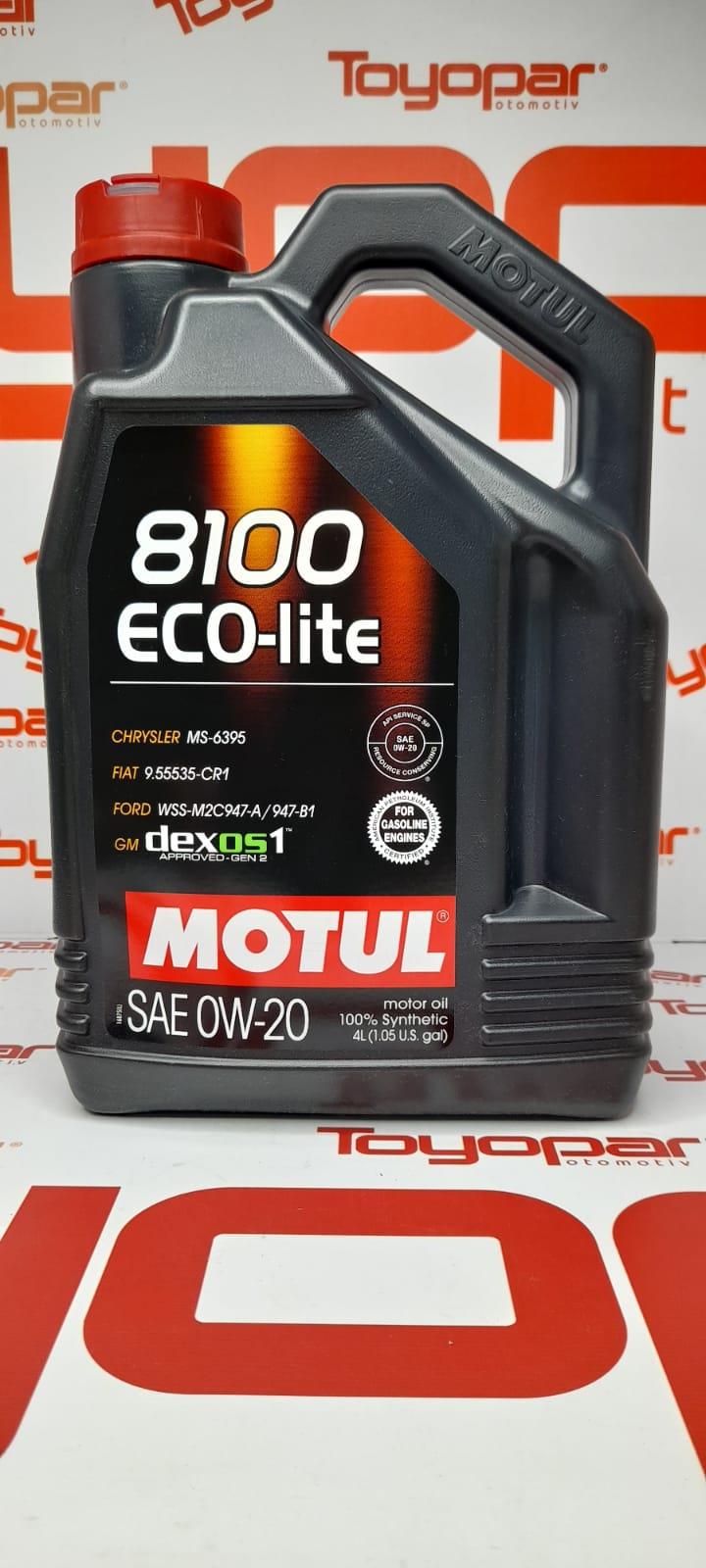 MOTUL 8100  ECO-lite  0/20 0w20 Motor Yağı 4 LT